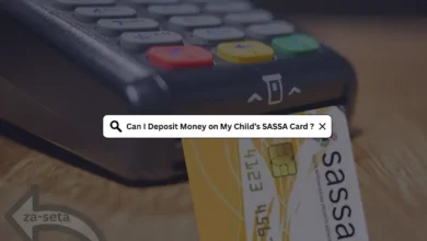 child's SASSA card.